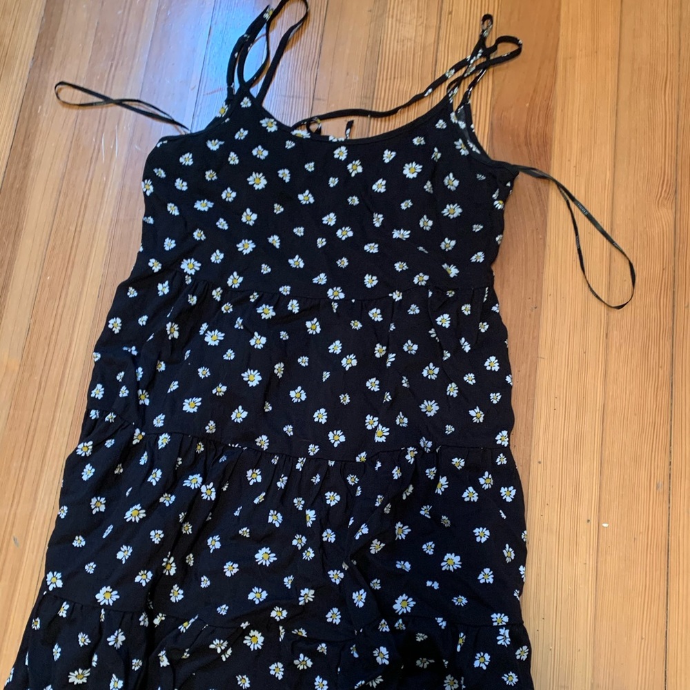 Black floral sundress
